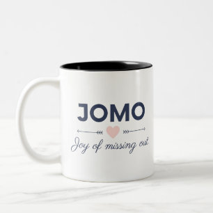 Taza Bicolor JOMO - Alegría de perderse