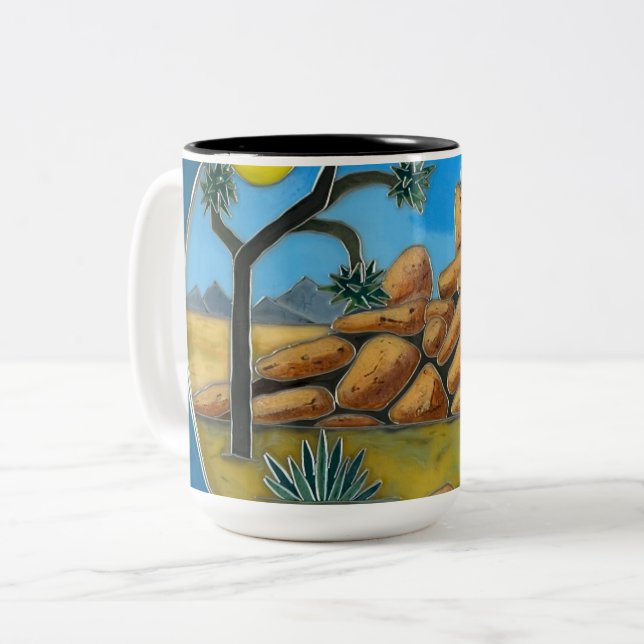 Taza Bicolor Joshua Tree- Botón de Fish Rock (Anverso izquierdo)