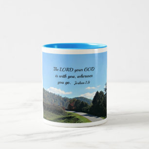 Taza Bicolor Josué 1:9 El Señor tu Dios está contigo