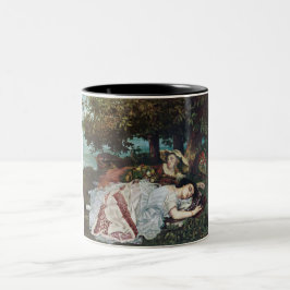 Taza Bicolor Jóvenes damas a orillas del Sena (verano)