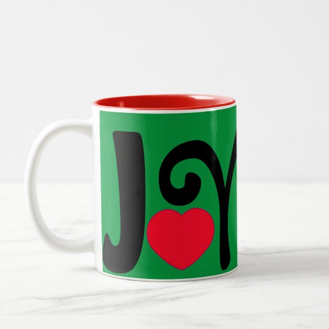 Taza Bicolor Joy Heart Love (Izquierda)