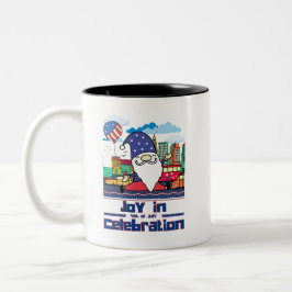 Taza Bicolor Joy in 4th of July Celebration