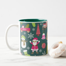 Taza Bicolor Joy Navidades Green
