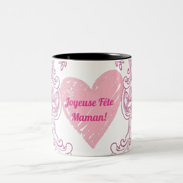 Taza Bicolor Joyeuse fête maman (Centro)