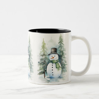 Taza Bicolor Joyful Snowman