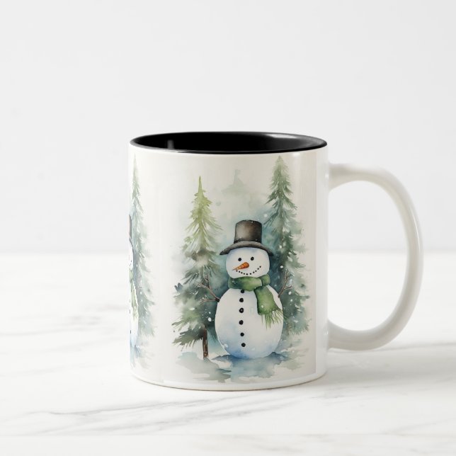 Taza Bicolor Joyful Snowman (Derecha)