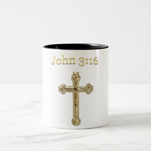 Taza Bicolor Juan 3:16 (Centro)