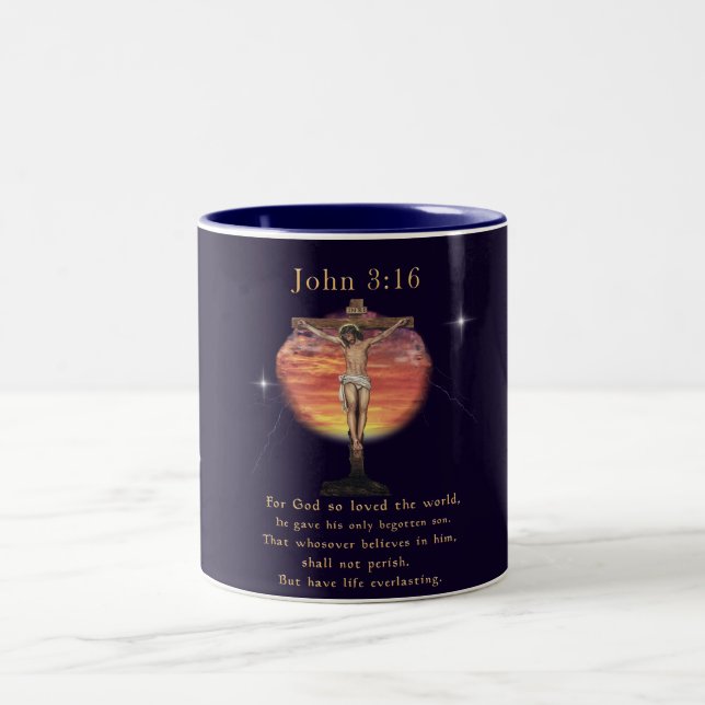 Taza Bicolor Juan 3:166 (Centro)