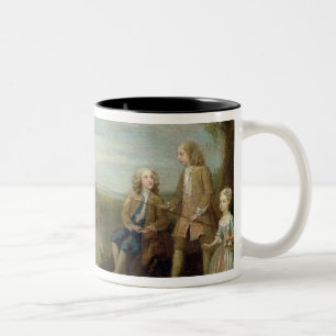 Taza Bicolor Juan y Elizabeth Jeffreys y sus niños, 17