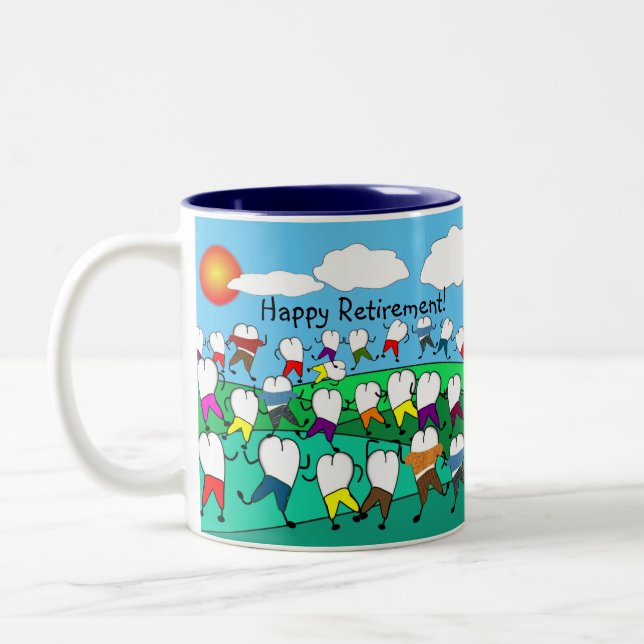 Taza Bicolor Jubilación dental aconsejable  (Izquierda)