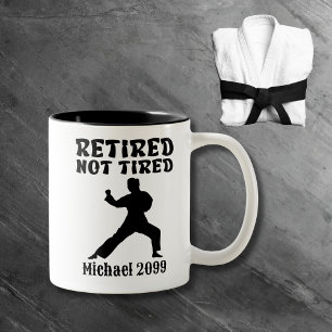 Taza Bicolor Jubilación no artes marciales cansadas