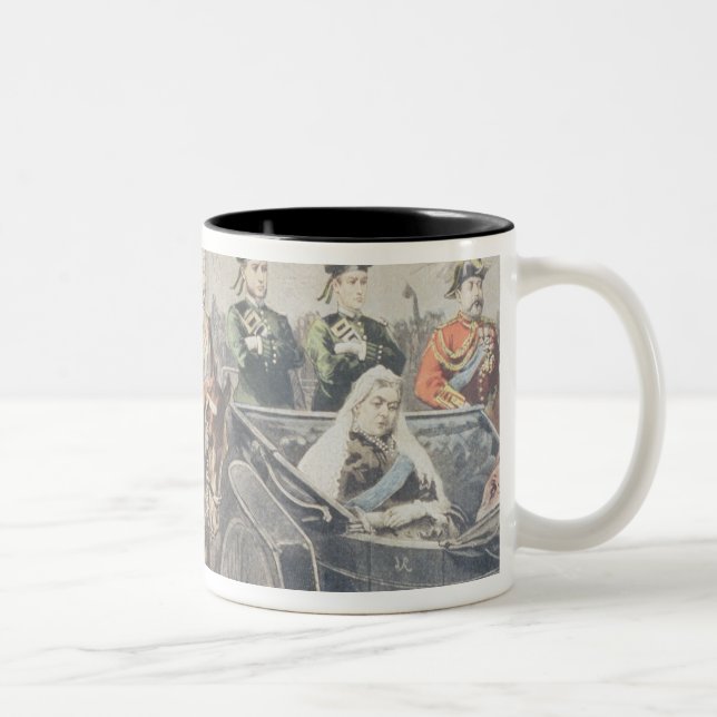Taza Bicolor Jubileo de la reina de Inglaterra (Derecha)