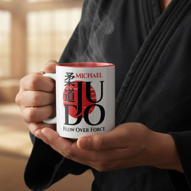 Taza Bicolor Judo -Kanji, Rising Sun (Subido por el creador)