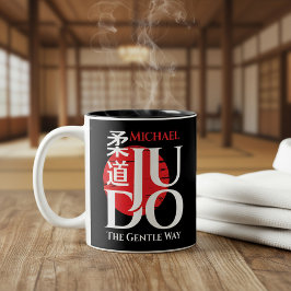 Taza Bicolor Judo -Kanji, Sol Naciente