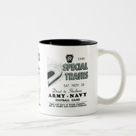 Taza Bicolor Juego de la marina de guerra del ejército vía el