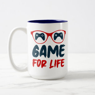 Taza Bicolor Juego para juegos de vida