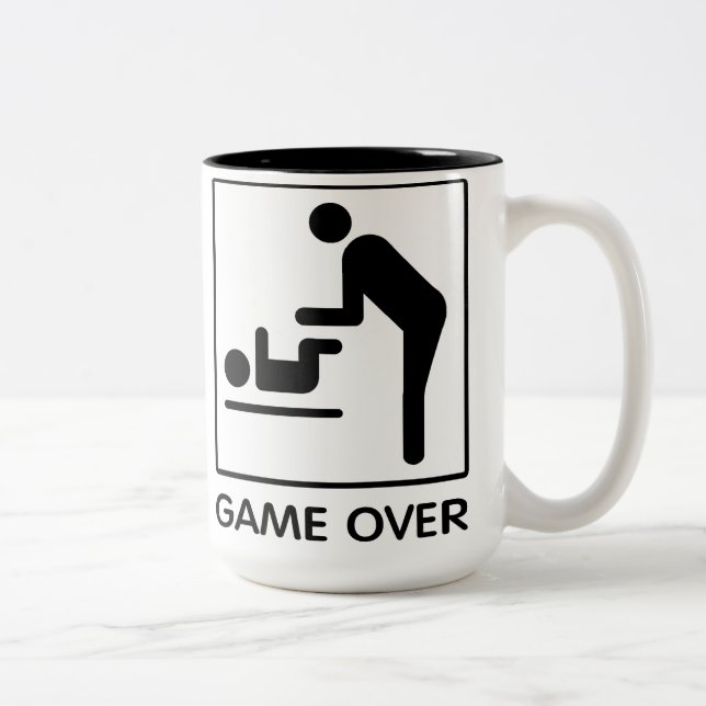 Taza Bicolor Juego sobre la mugre (Derecha)