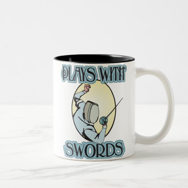 Taza Bicolor Juegos con las espadas (Derecha)