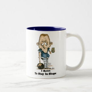 Taza Bicolor jugador de bolos
