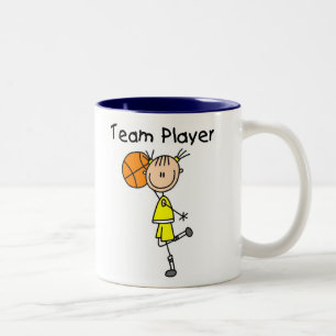 Taza Bicolor Jugador de equipo de baloncesto