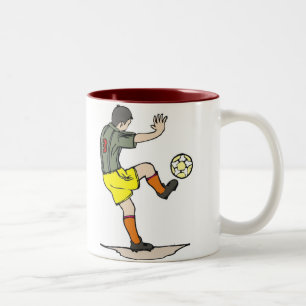 Taza Bicolor Jugador de fútbol
