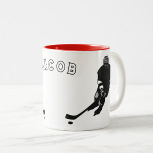 Taza Bicolor Jugador de hockey