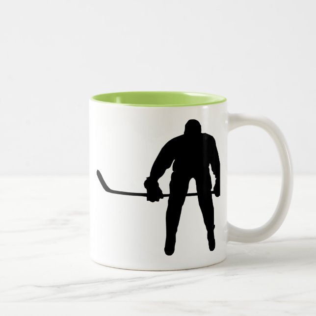Taza Bicolor Jugador de hockey fresco (Derecha)