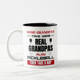 Taza Bicolor Jugador Senior Gratuito Real Grandpas Play Pickleb