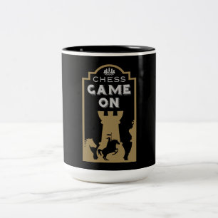 Taza Bicolor Jugadores De Ajedrez Competitivos