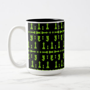 Taza Bicolor Jugadores De Ajedrez Competitivos