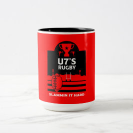 Taza Bicolor Jugadores de Rugby Junior de los Estados Unidos