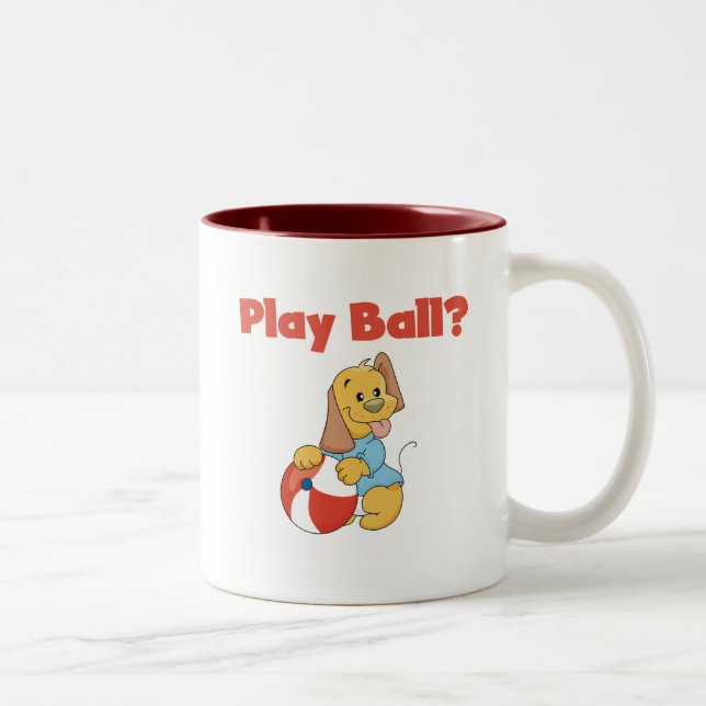 Taza Bicolor Jugar camisetas y regalos de bolas (Derecha)