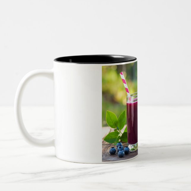 Taza Bicolor jugo con pajita (Izquierda)