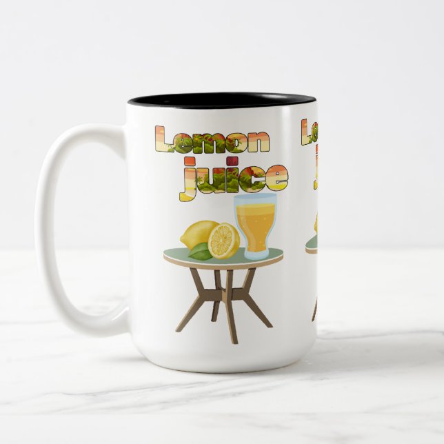 Taza Bicolor jugo de limón (Izquierda)