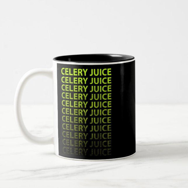 Taza Bicolor Jugo Vegan Green Celery (Izquierda)