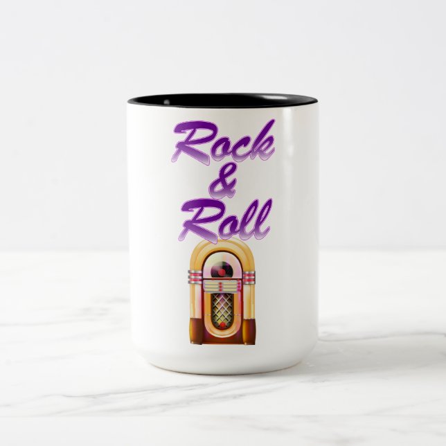 Taza Bicolor Jukebox Rock and Roll (Centro)