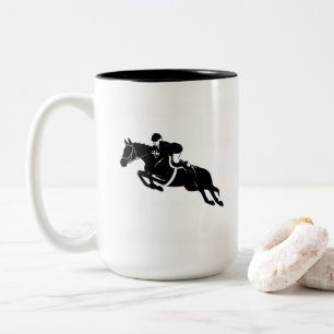 Taza Bicolor Jumper ecuestre