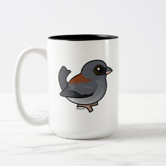 Taza Bicolor Junco de ojos oscuros (de respaldo rojo)