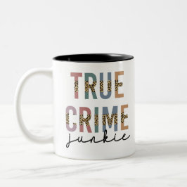 Taza Bicolor Junkie del Crimen Verdadero | Crimen de asesinato 