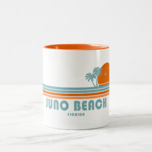 Taza Bicolor Juno Beach Florida Sun Palm Trees