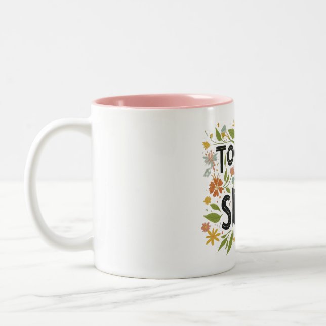 Taza Bicolor "Juntos Sonreímos". (Izquierda)