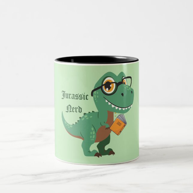 Taza Bicolor Jurassic nerd (Centro)