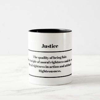 Taza Bicolor "Justicia" Definición Mug