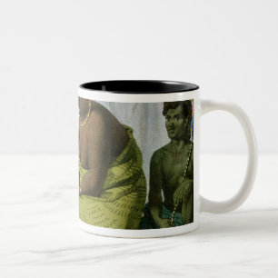 Taza Bicolor Ka'ahumanu, reina de las islas de bocadillo