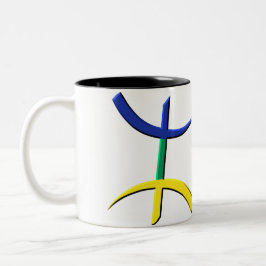 Taza Bicolor kabyle del tricolore del aza