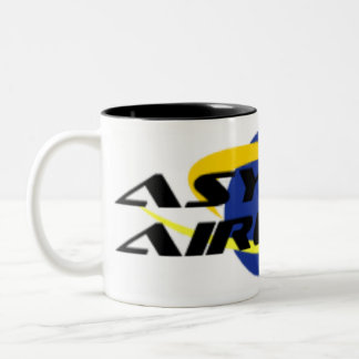 Taza Bicolor Kaffekrus de las líneas aéreas del asilo, stor