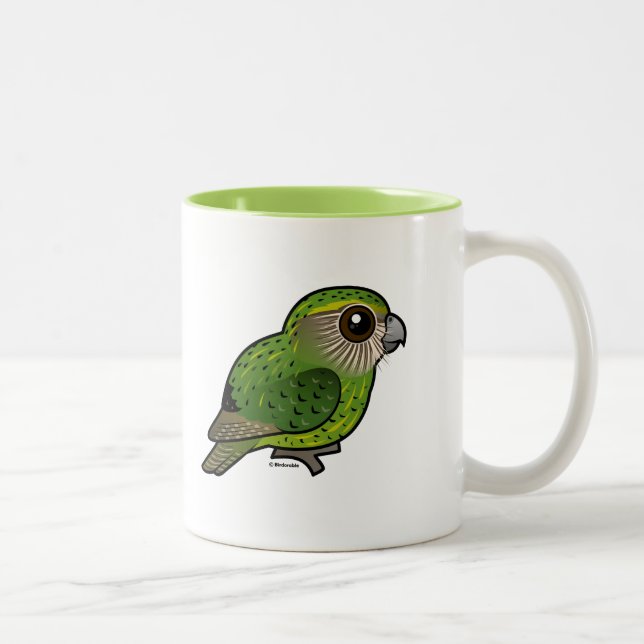 Taza Bicolor Kakapo de Birdorable (Derecha)
