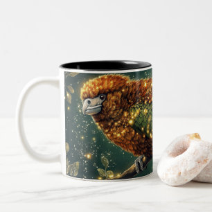 Taza Bicolor kakapo Estilo Dibujos Animados vibrante Lindo Colo