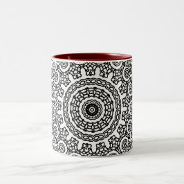 Taza Bicolor Kaleidoscope Hibiscus Mug