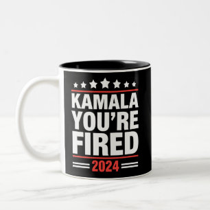 Taza Bicolor Kamala Fuera Kamala Harris 2024